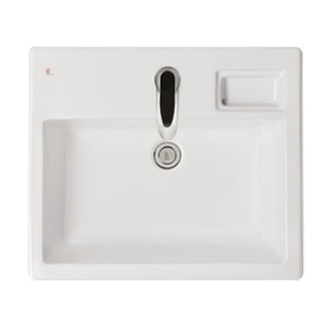 [로얄앤컴퍼니] 욕실 평면붙임 사각세면기(6L,반매립형,비누받이) RWL713